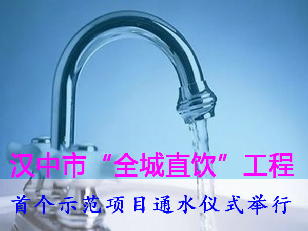 漢中市“全城直飲”工（gōng）程的首個示範項（xiàng）目通水儀式舉行